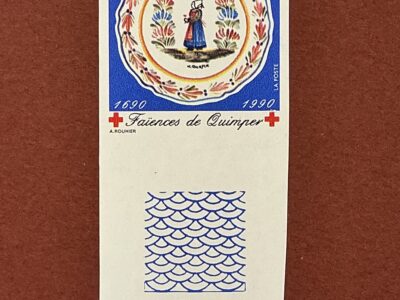 Франция 1990 Yv2646 ЧБН 30 Красный Крест беззубцовые